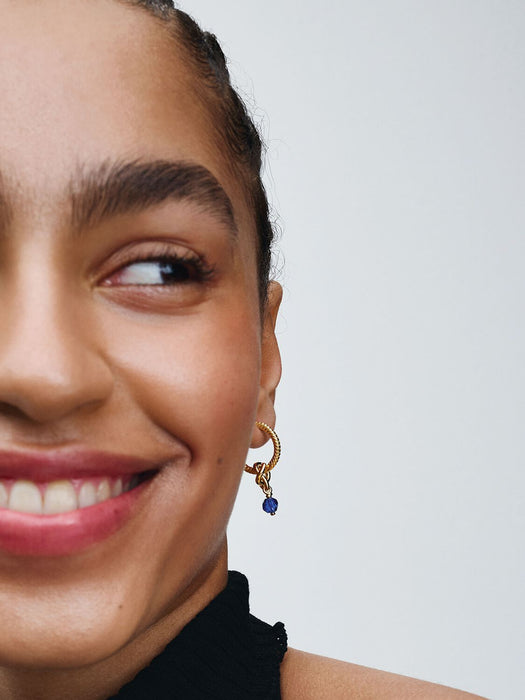 Pandora September Birthstone Blue Eternity Circle Dangle Charm