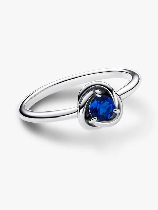 Pandora September Birthstone Eternity Circle Ring Sterling Silver