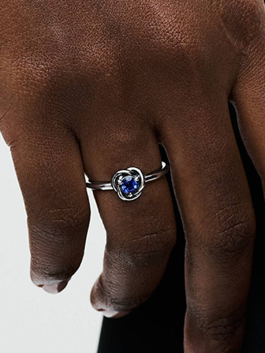 Pandora September Birthstone Eternity Circle Ring Sterling Silver