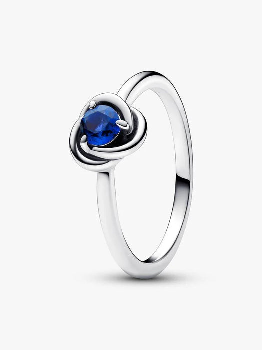 Pandora September Birthstone Eternity Circle Ring Sterling Silver