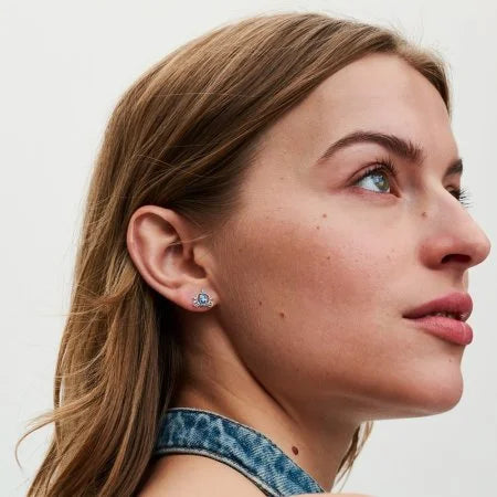 Pandora Disney Sparkling Aurora Cinderella Stud Earrings Sterling Silver