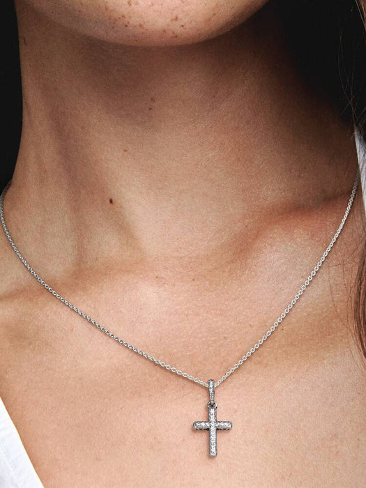 Pandora Sparkling Cross Pendant Sterling Silver
