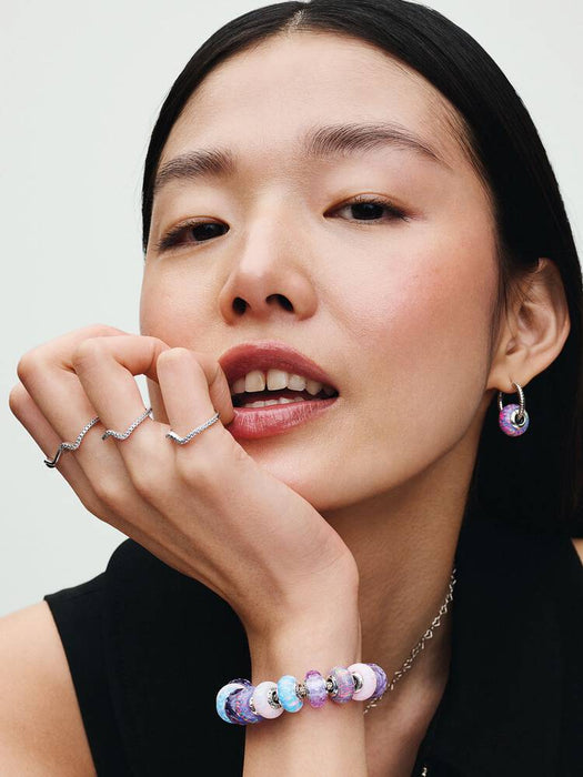 Pandora Sparkling Wave Ring Sterling Silver