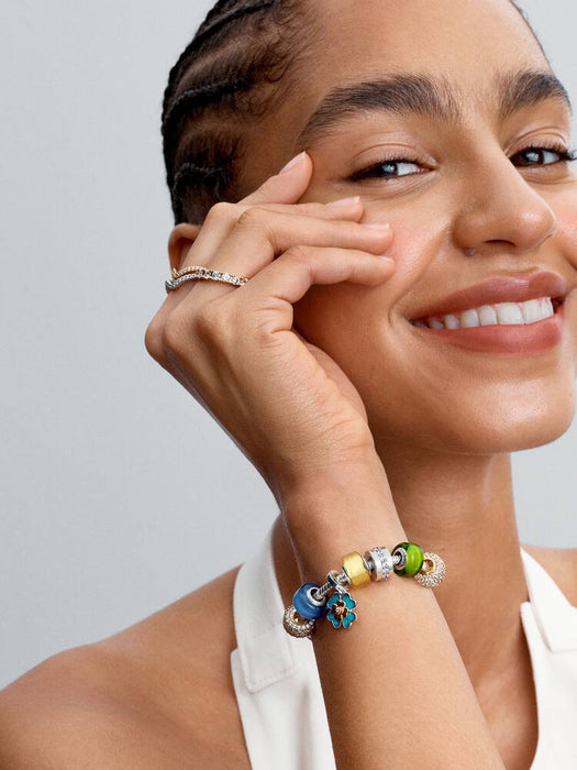 Pandora Sparkling Wave Ring Sterling Silver