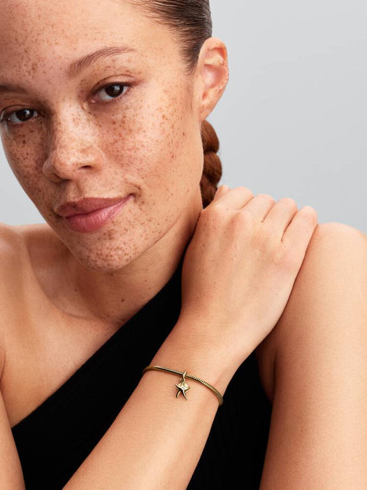 Pandora Starfish Double Dangle Charm 14k Gold Plating
