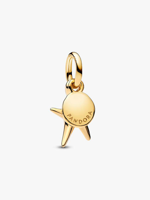 Pandora Starfish Double Dangle Charm 14k Gold Plating