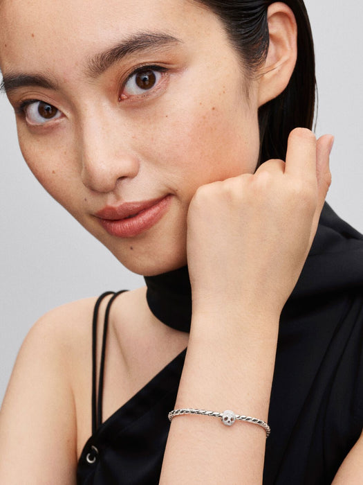 Pandora Textured Skull Mini Charm