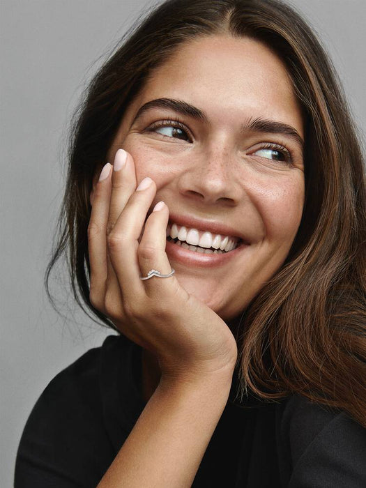 Pandora Tiara Wishbone Ring Sterling Silver