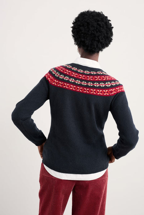 Seasalt Women's Seas Edge Jumper In Bedstone Jam Mix