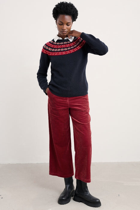 Seasalt Women's Seas Edge Jumper In Bedstone Jam Mix