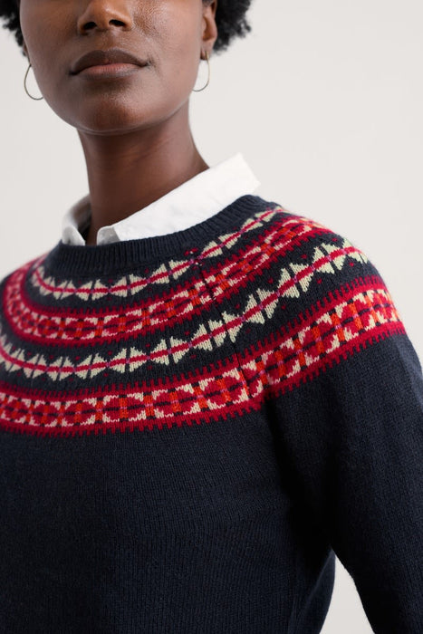 Seasalt Women's Seas Edge Jumper In Bedstone Jam Mix