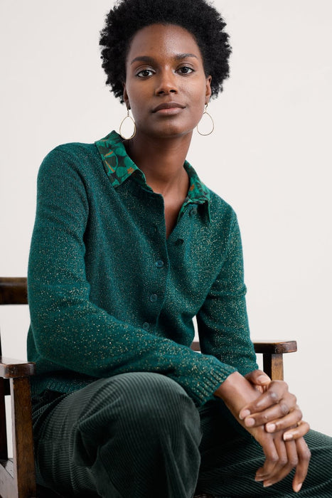 Seasalt Women's Tern Tide Cardigan Sparkle In Dark Wreckage