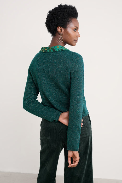 Seasalt Women's Tern Tide Cardigan Sparkle In Dark Wreckage