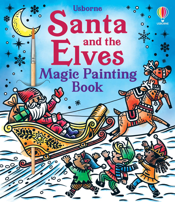 Usborne Christmas Santa and the Elves Magic Painting Book