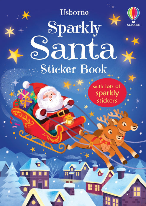 Usborne Christmas Sparkly Santa Sticker Book