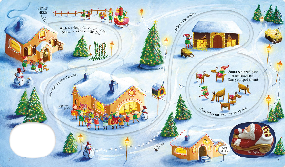 Usborne Christmas Wind-Up Santa's Sleigh