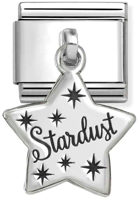 Nomination Classic Silver Plate Stardust Pendant Charm