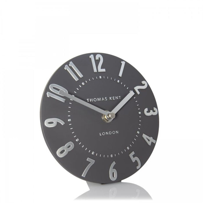Gallery Direct Mulberry Mantel Clock Graphite Silver