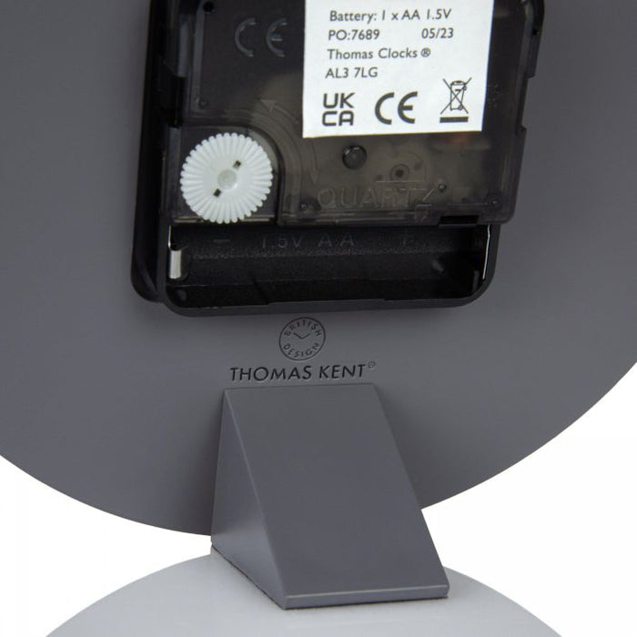 Gallery Direct Mulberry Mantel Clock Graphite Silver