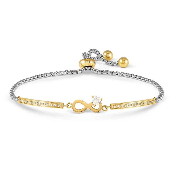 Nomination Milleluci Infinity With White Crystal Gold Refined Bracelet