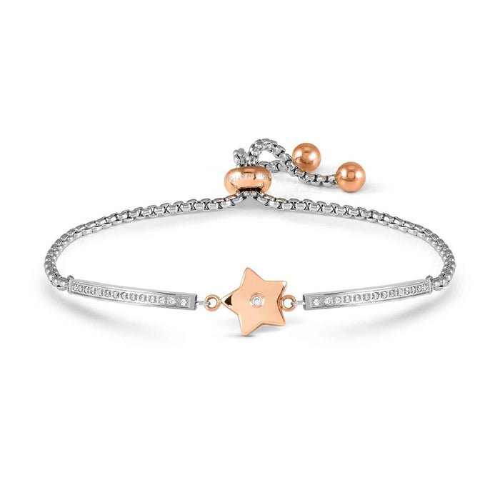 Nomination Milleluci Star With White Crystal Rose Gold Bracelet