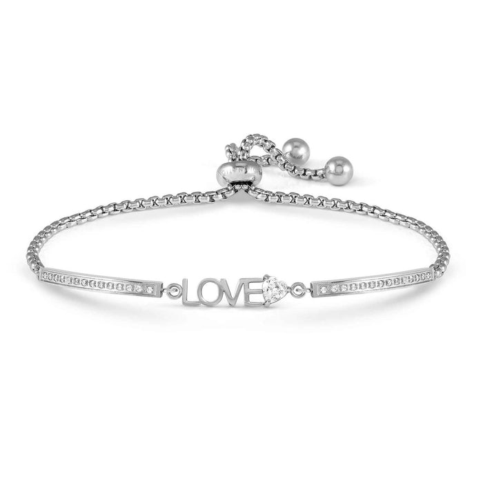 Nomination Milleluci Love With White Crystal Silver Bracelet