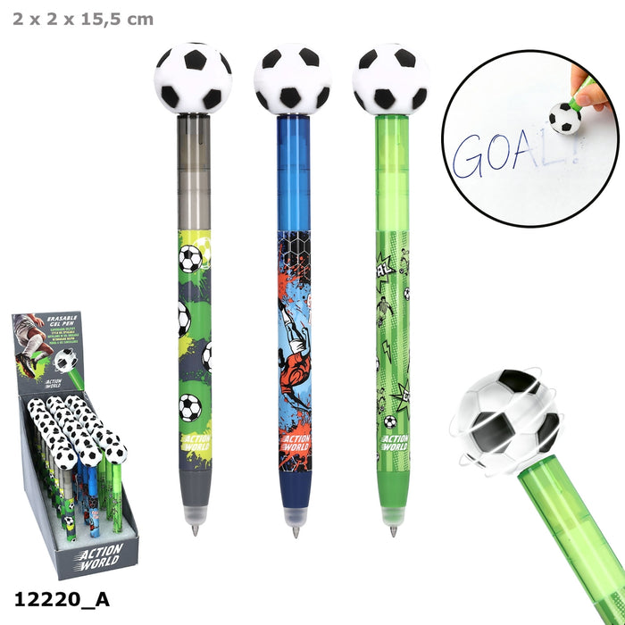 Action World Erasable Gel Pen - Football