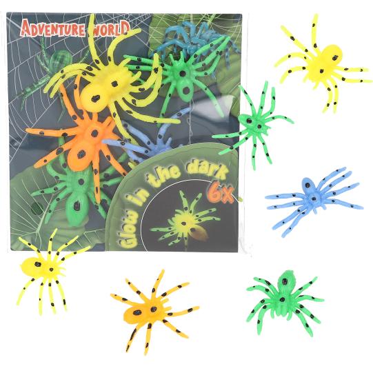 Dino World Glow in the Dark Spiders