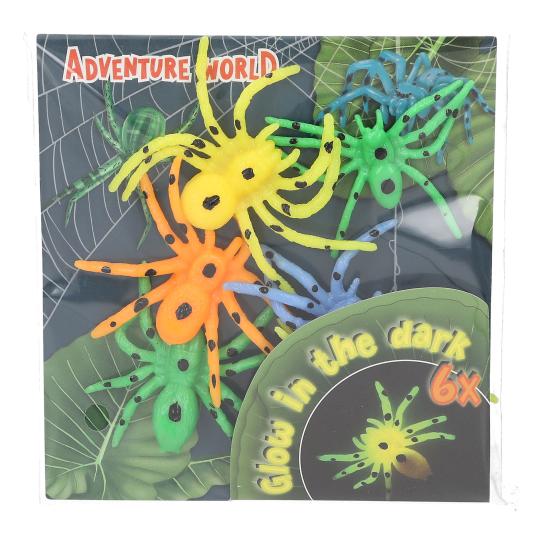Dino World Glow in the Dark Spiders