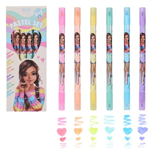 TopModel Pastel Dual-Tip Marker Pen Set