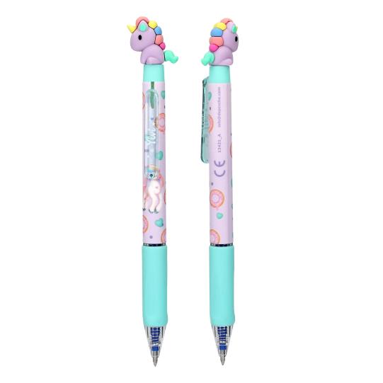 Ylvi Erasable Gel Pen with Unicorn Topper