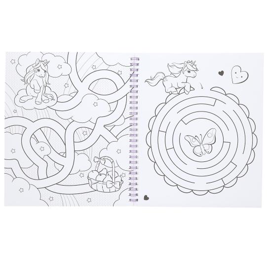 TOPModel Ylvi Colouring Book with Unicorn Sequins