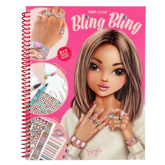 TOPModel Create Your Bling Bling Colouring Book Jewellery