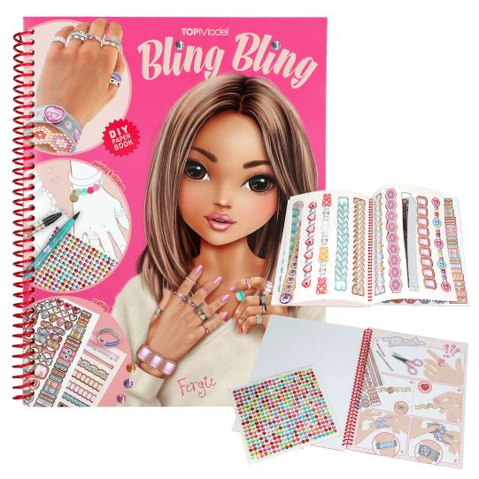 TOPModel Create Your Bling Bling Colouring Book Jewellery