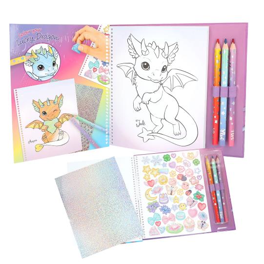 Ylvi Lucky Dragon Colouring Book