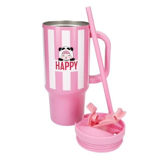 Lolli Riot Penfection To Go Cup with Straw - Happy