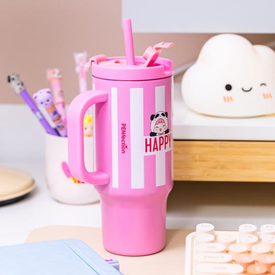 Lolli Riot Penfection To Go Cup with Straw - Happy