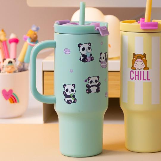 Lolli Riot Penfection To Go Cup with Straw - Panda
