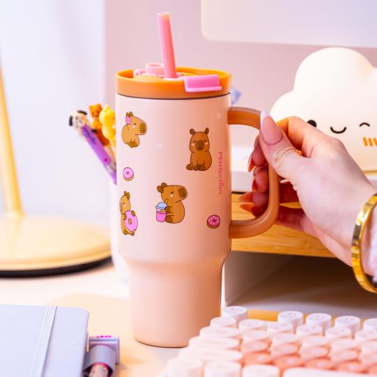 Lolli Riot Penfection To Go Cup with Straw - Capybara