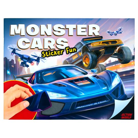 Action World Monster Cars Sticker Fun