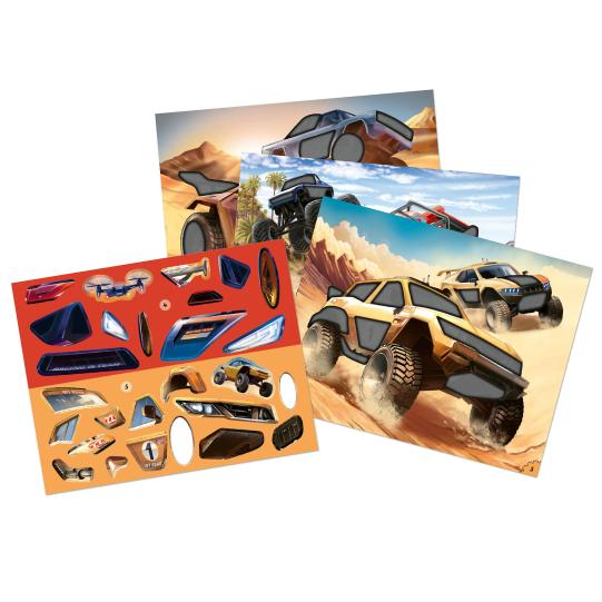 Action World Monster Cars Sticker Fun