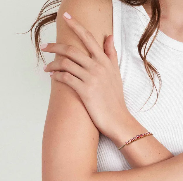 Nomination Milleluci Love With White Crystal Gold Bracelet