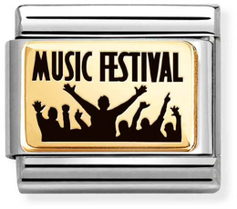 Nomination Classic Gold Music Festival Charm