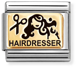 Nomination Classic Gold Hairdresser Charm