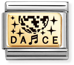 Nomination Classic Gold Dance Charm