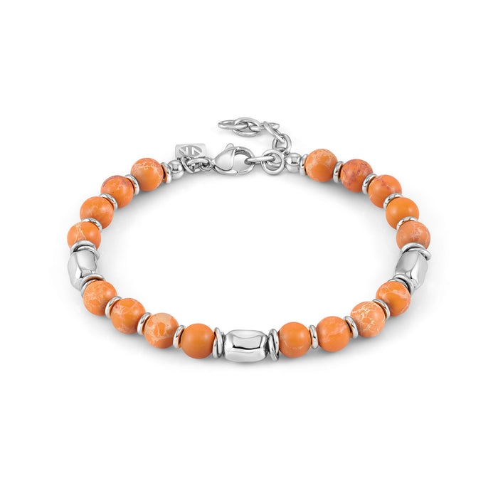 Nomination InstinctStyle Coloured Stones Edition Orange Jasper Bracelet