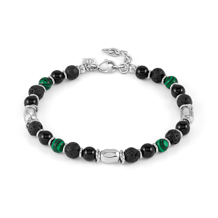 Nomination InstinctStyle Coloured Stones Edition Black & Green Bracelet