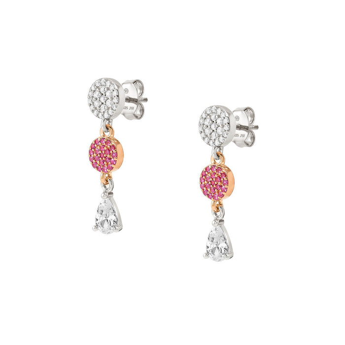 Nomination Lucentissima Coloured Cubic Zirconia Circle Drop Earrings