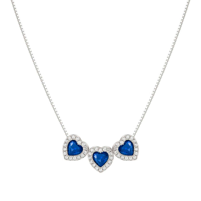 Nomination All My Love Blue Three Hearts Necklace