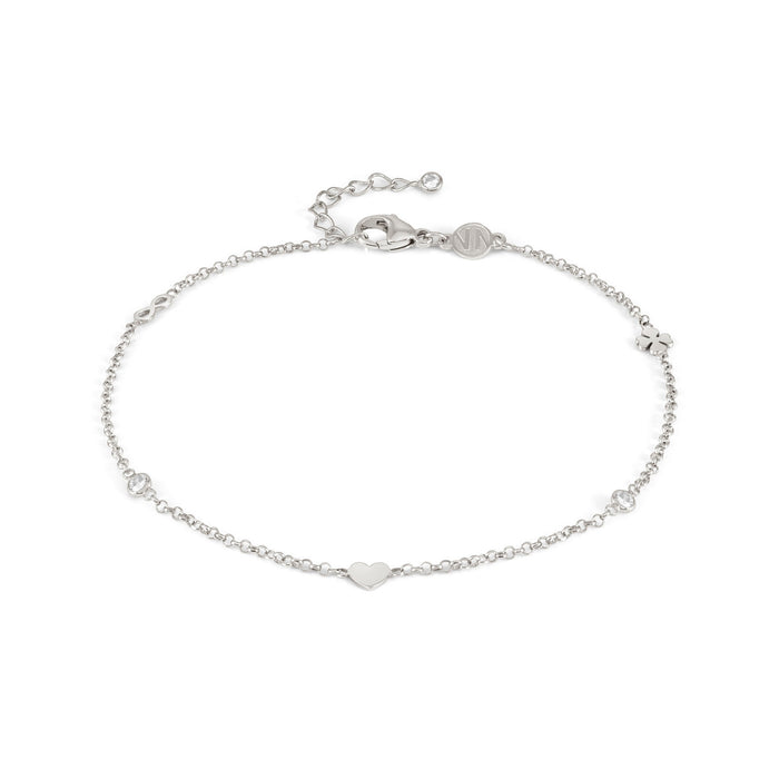 Nomination Sterling Silver With Mixed Symbols Anklet